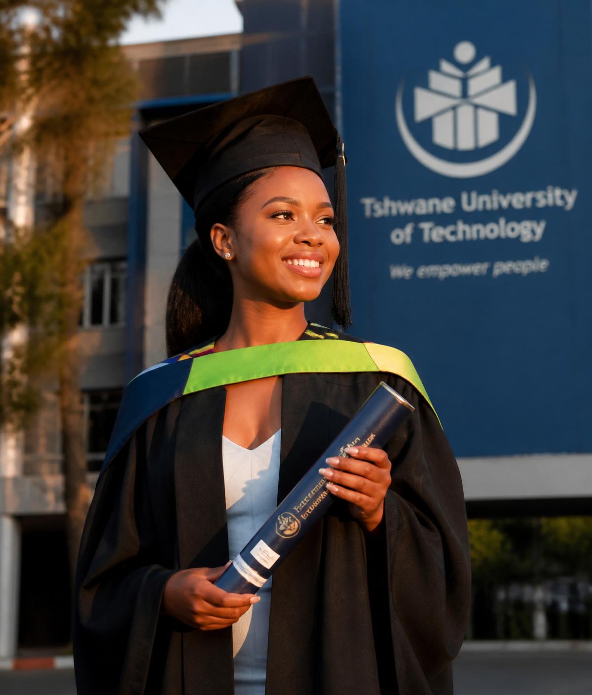 South African postgraduate at graduation
